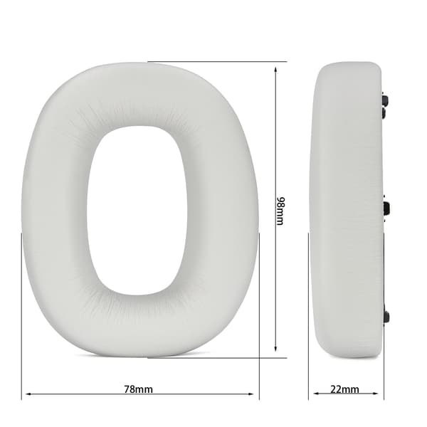 Øreputer for Bowers & Wilkins Px7, S2 og Px8 Hvit White