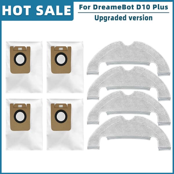 8-delt tilbehørssett for Dreame Bot D10 Plus/RLS3D/Z10 Pro/L10 Plus