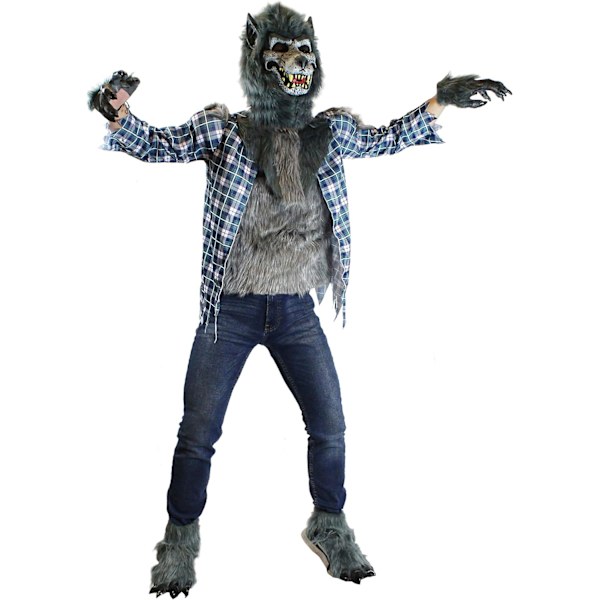 Varulv Kostume Blå (XL 12-14) Parent