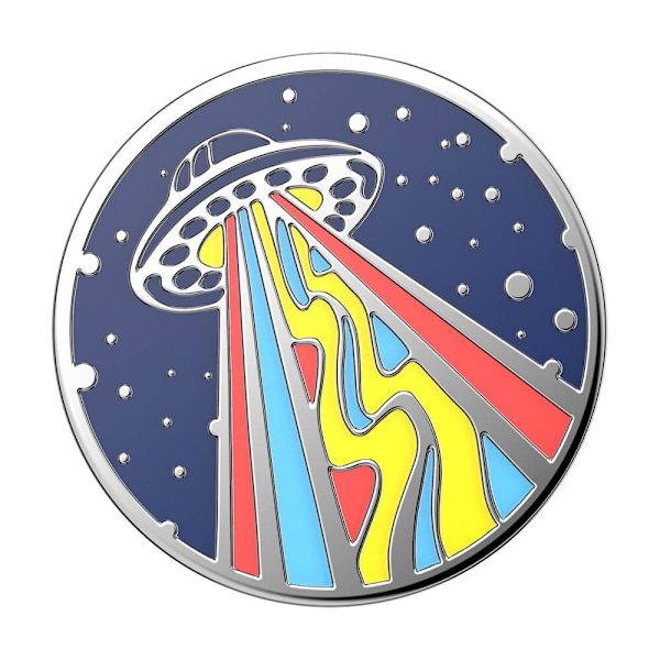 PopSockets Avtagbart Grepp med Ställfunktion Premium Emalj Outta This World Navy 20