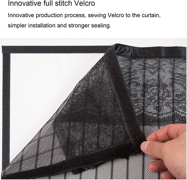 Door curtain, fly screen for doors, ultra-thin fabric to empty