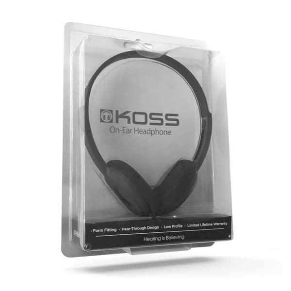 KOSS Hovedtelefon KPH8K On Ear Sort Svart