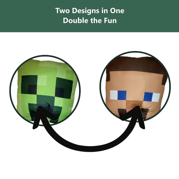 Minecraft Tyyny Steve & Creeper - 40x40 cm_MGF