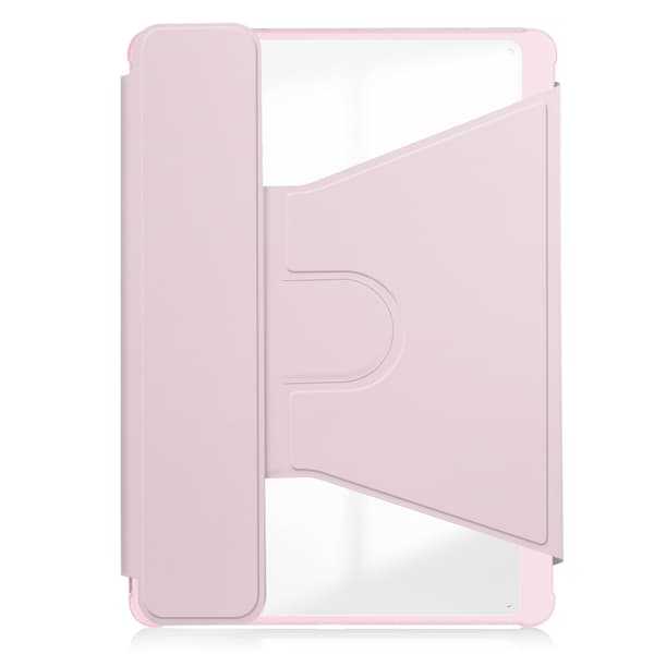 360° Rotating Stand Bluetooth Keyboard Case Compatible with iPad 11 (A16) 2025 / iPad 10th Gen 10.9\" 2022 - Pink