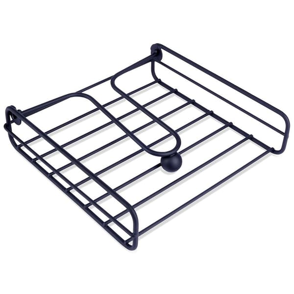 Musta metallinen servettiteline 19x19,5 cm_MGF
