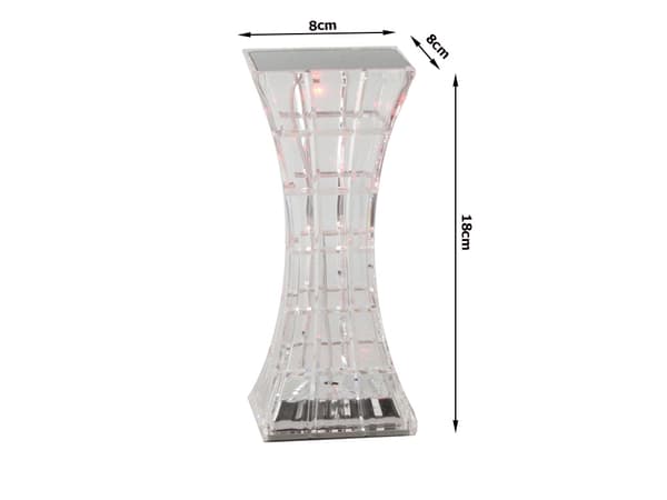 Fjernstyret LED-lampe - Bordlampe Krystal - RGB_MGF