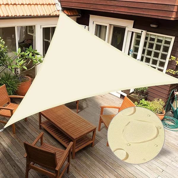 Trekantede Solseil / Seilduker Beige S Beige S
