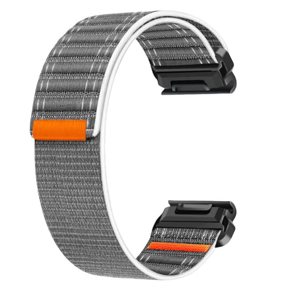 Nylon urrem til Garmin Fenix 8/567X/pro/Epix 935/965 Grå 22 mm Grey 22 mm