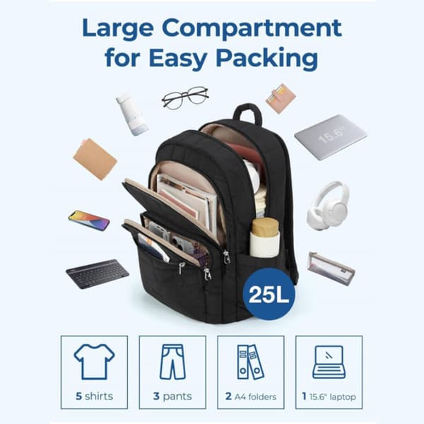 Laptop Backpack with Large Capacity, Spacious Computer Backpack for Business, School, Travel Beige Beige