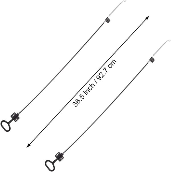 2-delt reclinerkabel - D-ringhåndtak - 92 cm