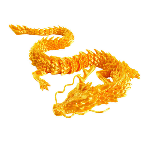 3D-Printed Articulated Dragon Fish Aquarium Landscaping Long Flexi A4