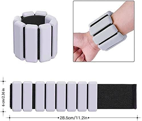 Adjustable Wrist and Ankle Weights Grey Grey