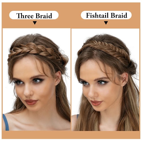1 st Syntetiskt Fläthår med Justerbart Bälte Flätad Bohemisk Stil Damfrisyr 613 613 Athree strand braid