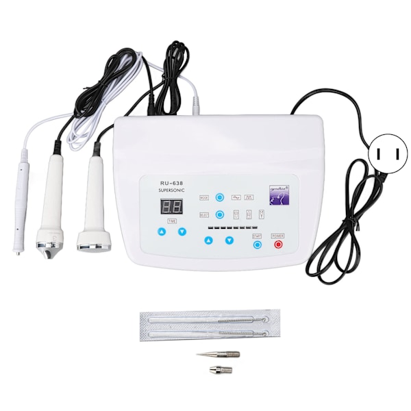 Ultrasonic Machine Professional Skin Beauty Machine Face Firming Lifting Skin Whitening Machine AC110~220V US Plug