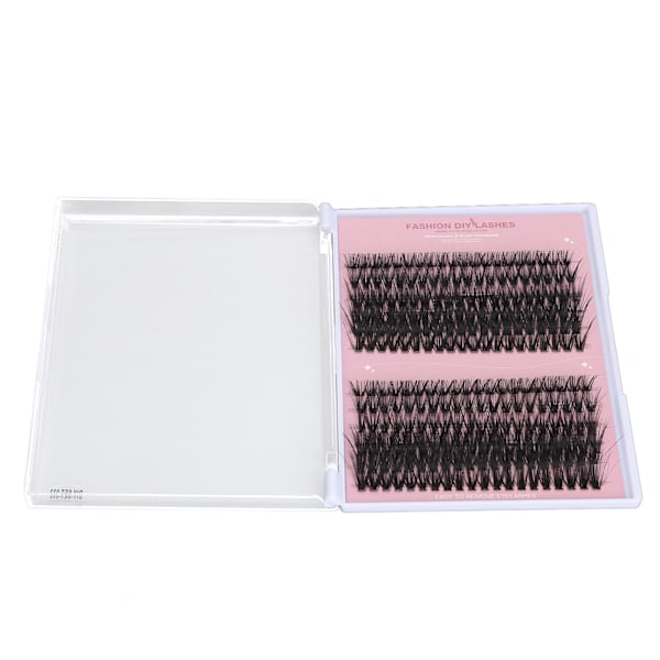 240pcs False Eyelash Clusters D Curl Lifelike Individual Fake Lashes Set for DIY Lash Extension 10mm to 16mm DIY‑SET‑032