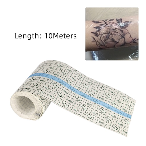 Tattoo Aftercare Bandage Roll Transparent Film Dressing Waterproof Tattoo Skin Aftercare Protective Clear Film Bandage Tattoo Adhesive Bandages