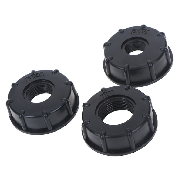 1/2" 3/4" 1" gevind IBC Tank Adapter Postevandsstik Udskift Black B (3/4 inch)