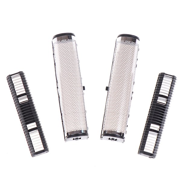 4 stk/sett Kemei Km-1102 Hårklipper Trimmer Barbermaskin Utskiftbar H Black onesize