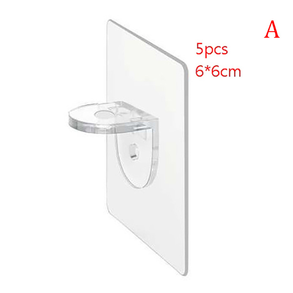 5 kpl Punch-free vaatekaappi kerroksellinen väliseinä, naulojaton liima L 6*6cm