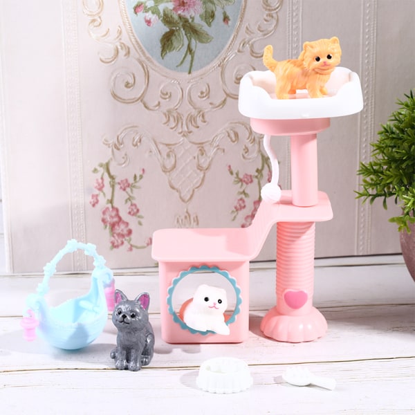 Dukke Kattetilbehør Dukkehusmøbler og legetøj til Barbies Random color onesize