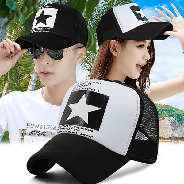 Mode Baseballkasket Snapback Mesh Hatte Mænd Kvinder Udendørs Afslappet A