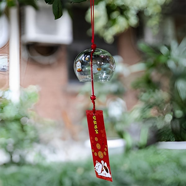 Wind Bell Sakura Pattern Tuulikellot Käsintehdyt Lasi Furin Home A10 A10