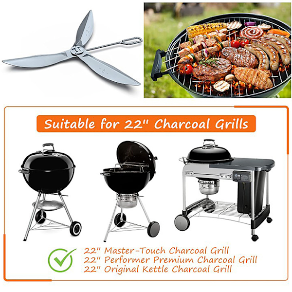 One-Touch Rengöringssystem Kit Design för Weber Kettle Grill L
