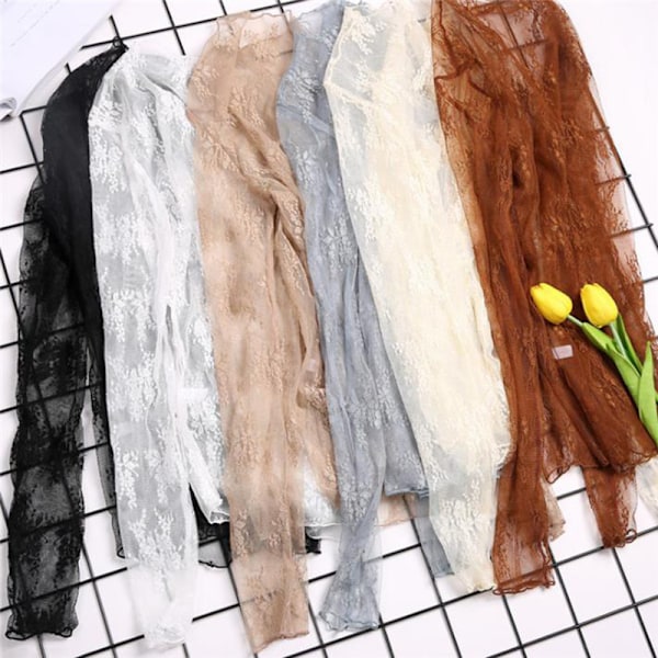 Elegantti Läpinäkyvä T-paita Seksikäs Pitkähihainen Verkko Tulle Näkyy Läpi Black