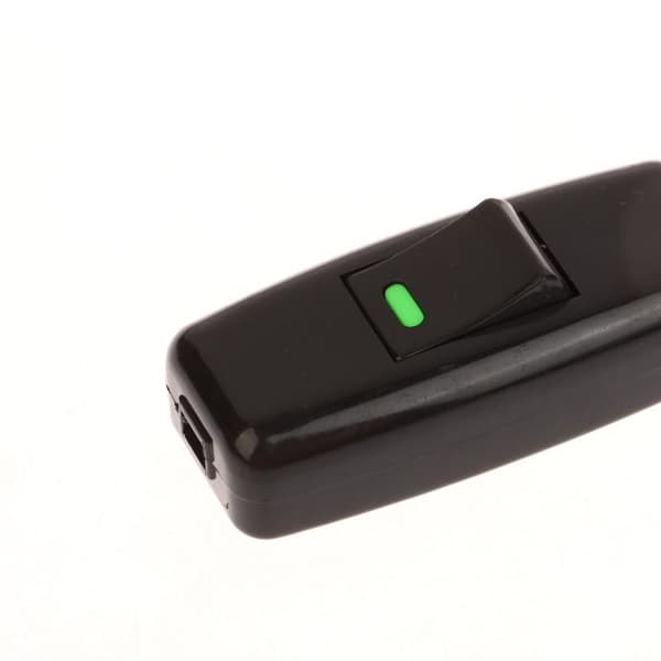 1/5 STK Hjem Lys Bådformet Afbryder Sort Inline Tænd/Sluk Bord L 1PCS