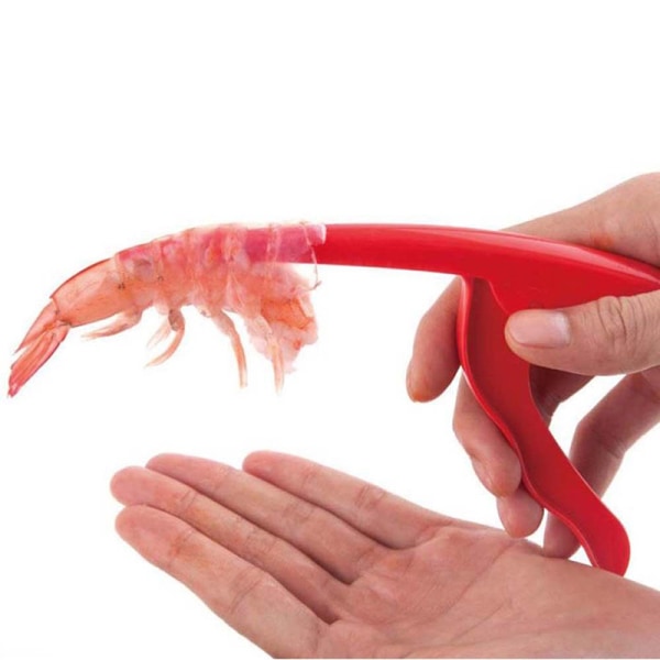 Portable Prawn er Shrimp Deveiner Device Creative Kitchen Tools Red One Size