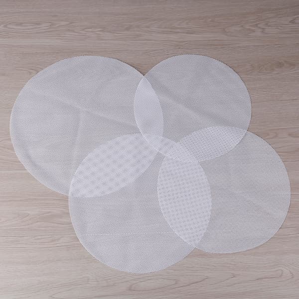 Runde non-stick silikonnettingsduk bakeforinger Steamer Pad D B 30cm