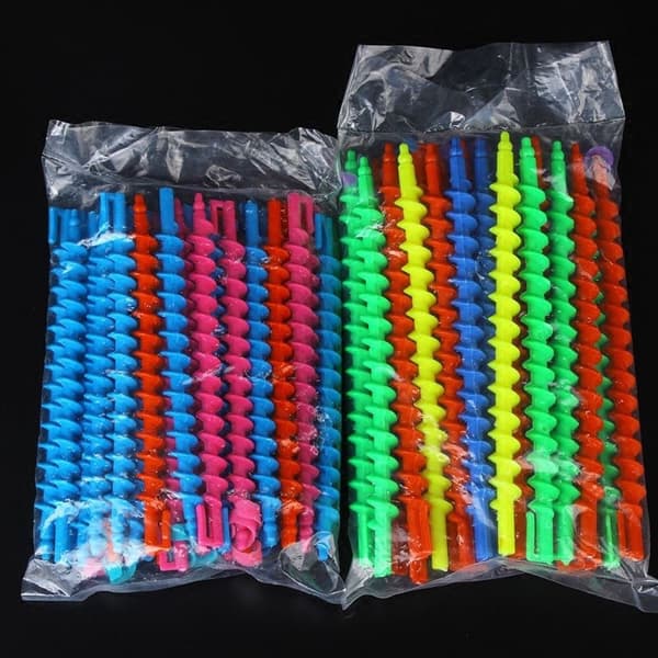 Spiral Perm Stick Heatless Hårkrøller Kvinder Krøllede Hårruller Small Solid