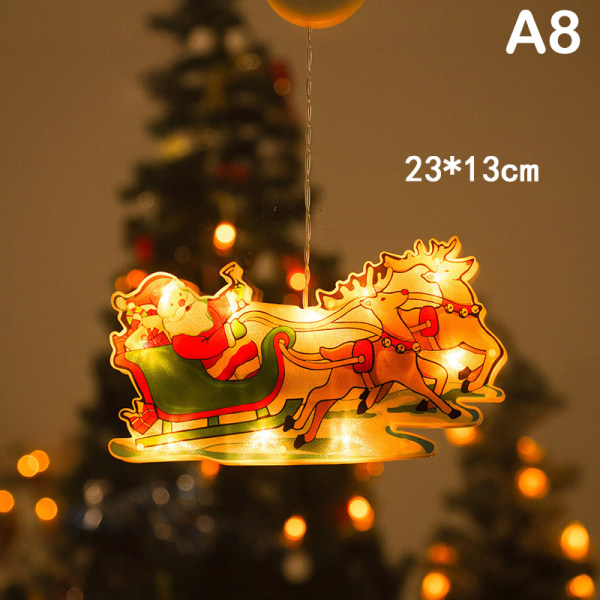 Jouluiset LED-koriste-imukuppivalot Joulukoristeet A1 one size
