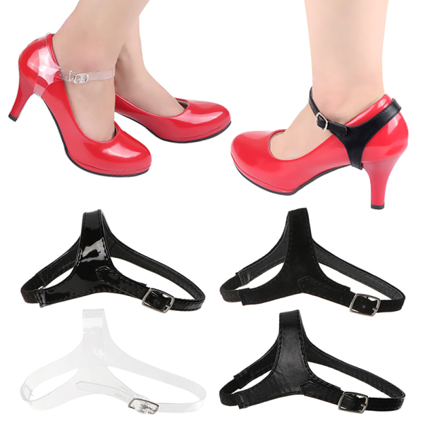 1 par bundle skolisser for kvinner høye hæler som holder løst anti- Black A4