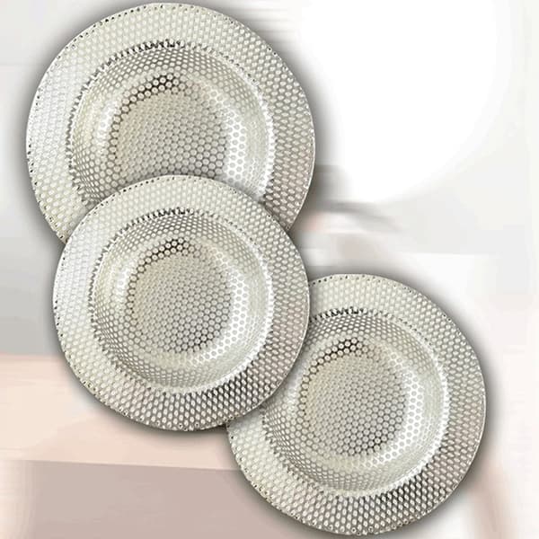 Rustfritt stål Kjøkken Vannvask Filter Vask Mesh Sil Fl Silver 9cm