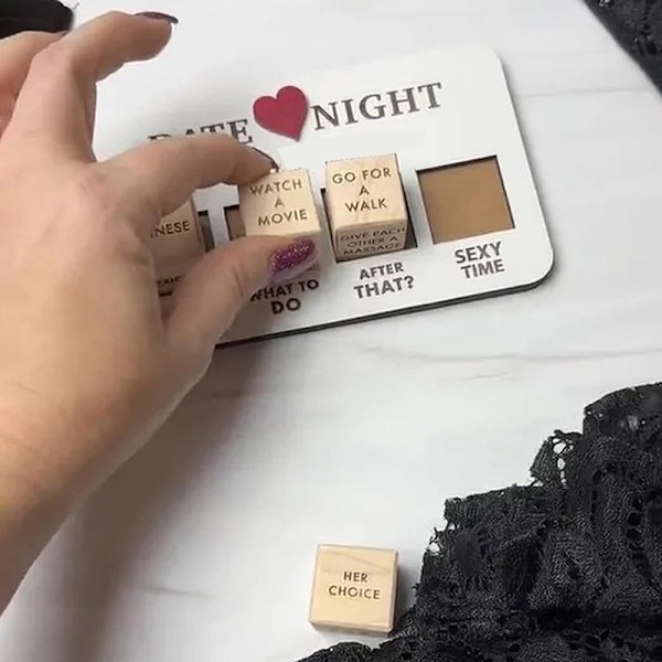 Nytt Tre Terningsett Date Night Ideer Spill Terninger Romantisk Par 2