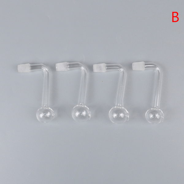 4 st Glasskål Transparent sugrör B