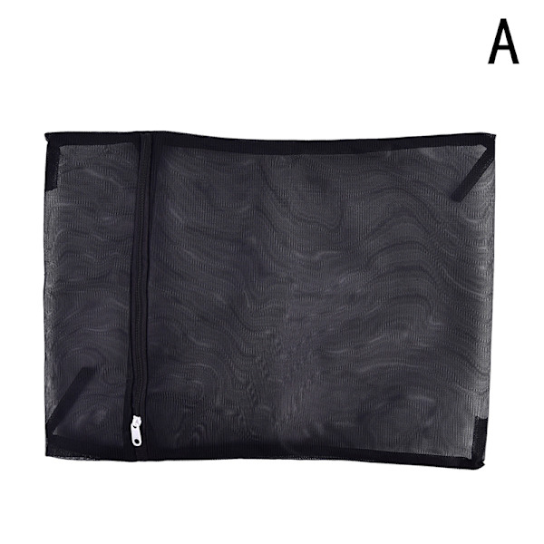 Kläder Tvätthinna Tvättpåse med dragkedja Nylon Mesh Nätbh Black S