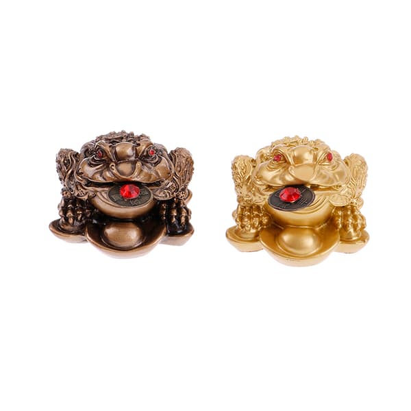 Feng Shui Penge Lucky Fortune For Frog Toad Mønt Ornamenter Luc B one size