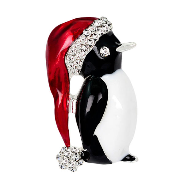 3 kpl Hot Christmas Rhinestone ja Christmas Penguin Rintaneula Xma Multi 3pcs