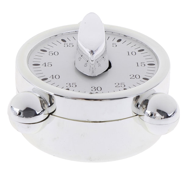 60 minuter Mekanisk matlagningspåminnelse Väckarklocka för kök White one size