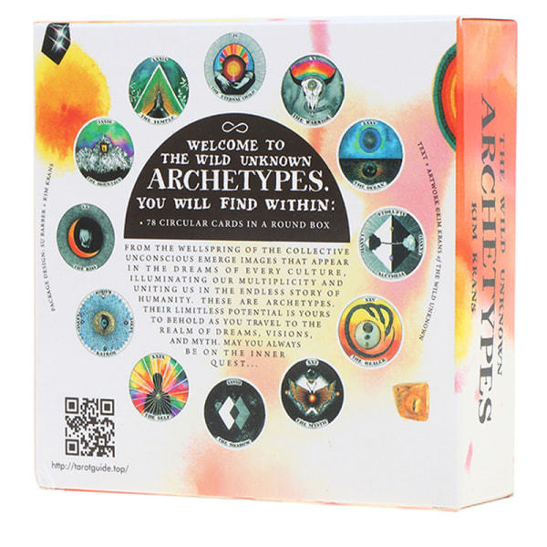 Vilde ukendte arketyper Tarot Engelske brætspil spådom pr Multicolor onesize