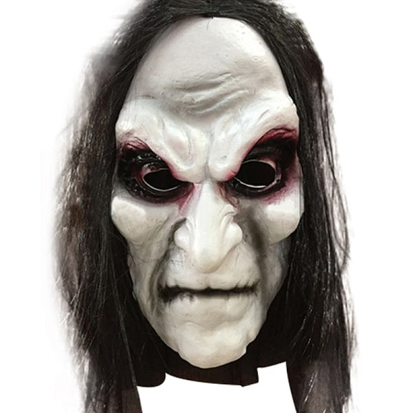 Belyse discolor Hende selv Halloween Zombie Mask Rekvisitter Grudge Ghost Hedging Zombie Mask Ha White  One Size 6a87 | White | One Size | Fyndiq