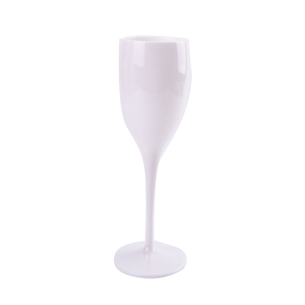 1 KOP Champagne Flutes Vin Hvid Akryl Champagne Gennemsigtig white Onesize