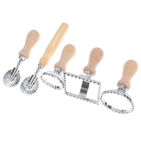 5 stiler Pasta Hånd-ting hine Pregede Dumpling Preging kake g E