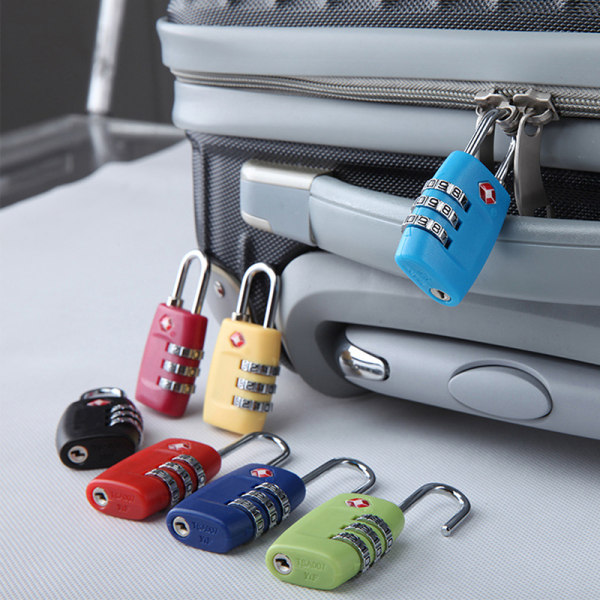Lås til rejsebagage kuffert Tyverisikringskode Hængelås Brugerdefineret red  onesize da07 | red | onesize | Fyndiq