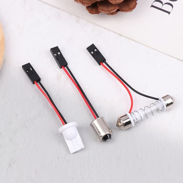 10 stk. adapter til billygte LED-panel stoplygtepære T10 BA9S T B