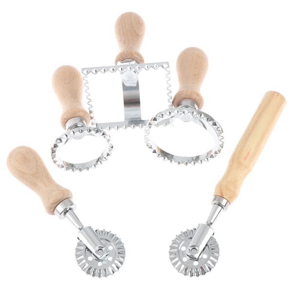 5 stiler Pasta Hånd-ting hine Pregede Dumpling Preging kake g E