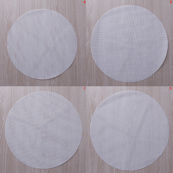 Runde non-stick silikone mesh bageforinger dampkoger D White A:28cm