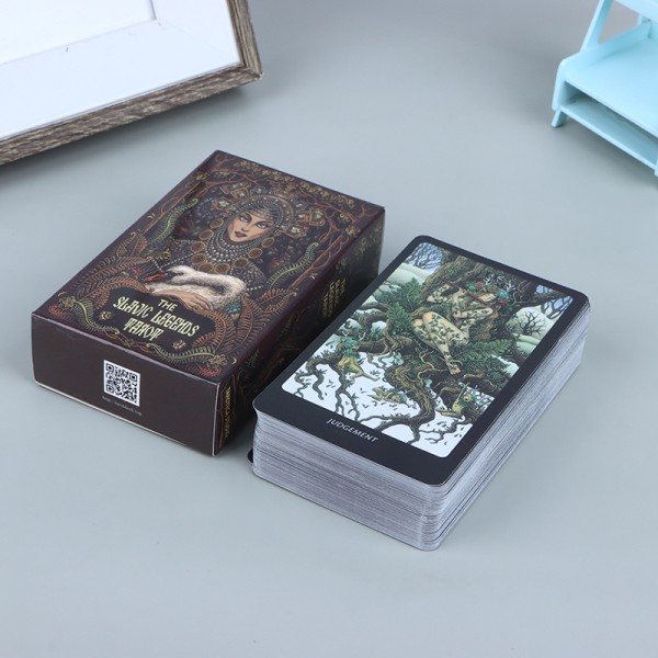 The Slavic Legends Tarot Cards Lommestørrelse for begyndere Deck T Black one size